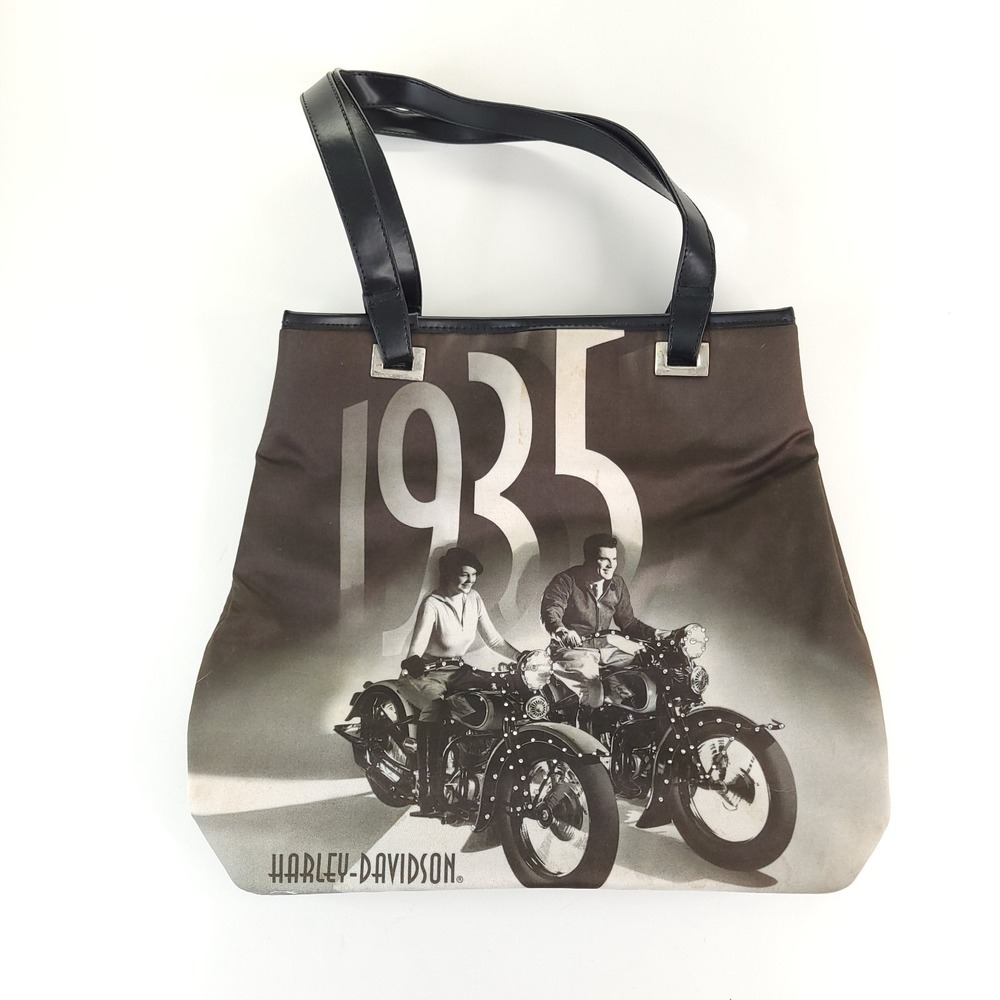 Harley Davidson Purse‎ Black 1935 Rhine Stones Bag Square Body Official Licensed